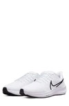 Nike Air Zoom Pegasus 39 Running Shoe In White/ Black/ White