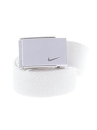 Pre-owned Nike Belt In White