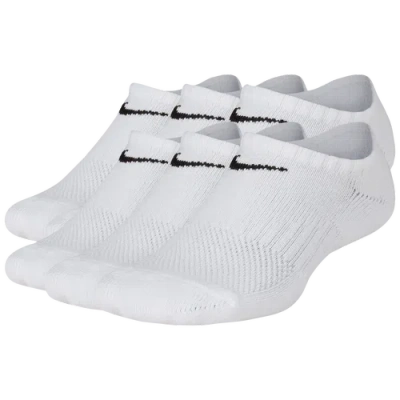 Nike Kids' Boys  6 Pack Cushioned No-show Socks In Black/white