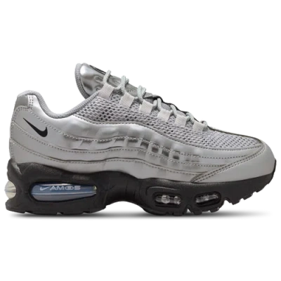 Nike Kids' Boys  Air Max 95 Se In Silver/black/university Red