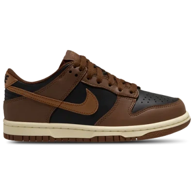Nike Kids' Boys  Dunk Low In Black/british Tan