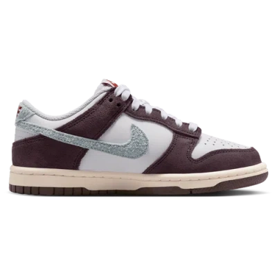 Nike Kids' Boys  Dunk Low Se 1 In White/glacier Blue/burgundy Ash