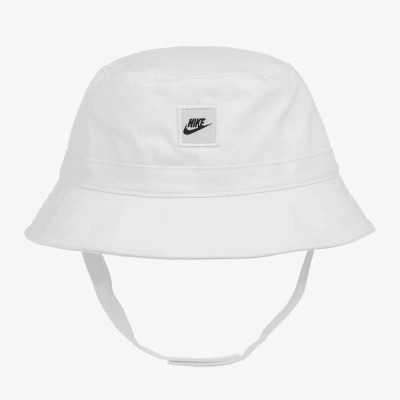Nike Babies' Boys White Cotton Bucket Hat