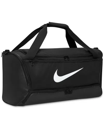 Nike Brasilia Medium Duffel X In Black/white/black