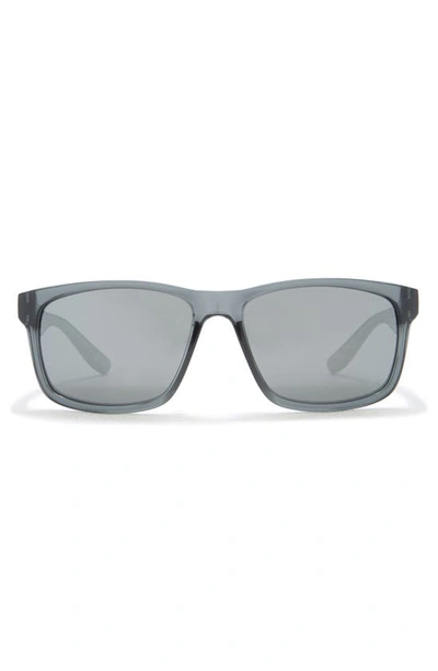 Nike Cruiser 59mm Square Sunglasses In Black Grey Silver
