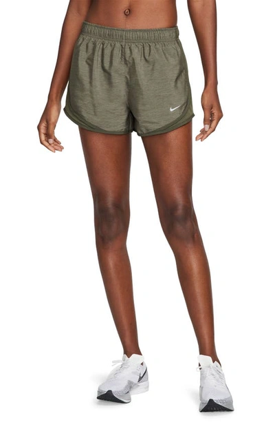 Nike Dri-fit Tempo Running Shorts In 340 Cargo Khaki