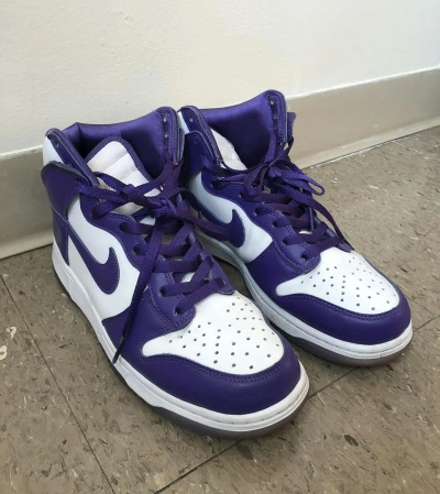 Pre-owned Nike Dunk Hi Sp 2020 (varsity Purple) (pre Covid Quality) Shoes In White/varsity Purple