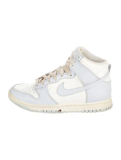 Pre-owned Nike Dunk High Sail Football Grey (women's) Wedge Sneakers In Blue/white