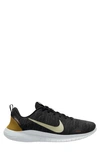 Nike Flex Experience Run 12 Road Running Shoe In Black/olive Aura/anthracite