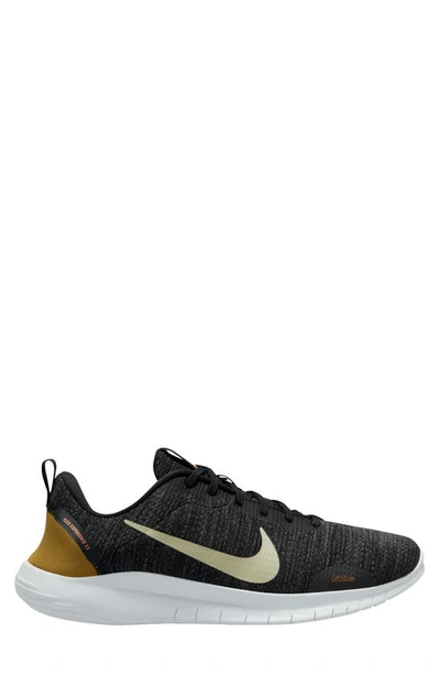 Nike Flex Experience Run 12 Road Running Shoe In Black/ Olive Aura/ Anthracite
