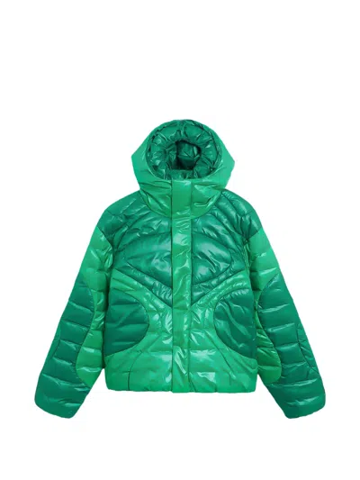 Nike Hooded Padded Jacket In Green