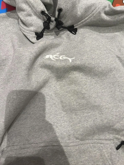 Pre-owned Nike Hoodie Large In Grey