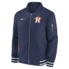 Nike Houston Astros Authentic Collection  Men's Mlb Full-zip Bomber Jacket In Navy