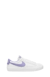 Nike Kids' Blazer Low '77 Low Top Sneaker In White/ Lilac Bloom