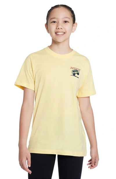 Nike Kids' Sportswear Graphic T-shirt In Soft Yellow