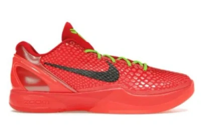 Pre-owned Nike ⭐️  Kobe 6 Protro Low Reverse Grinch Men's Size 14 ⭐️ In Red
