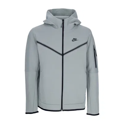 Nike Lightweight Sweatshirt With Zip Hood For Men Sportswear Tech Fleece Hoodie Mica Green/black