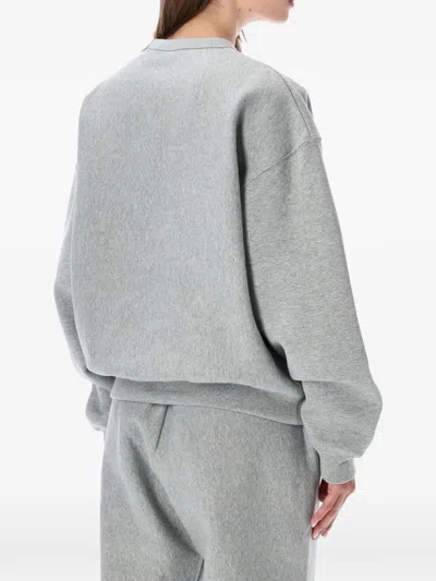 Nike Logo-embroidered Sweatshirt In Gray