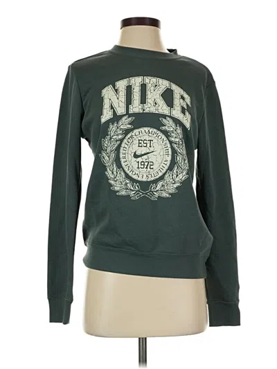 Pre-owned Nike Long Sleeve T-shirt In Green