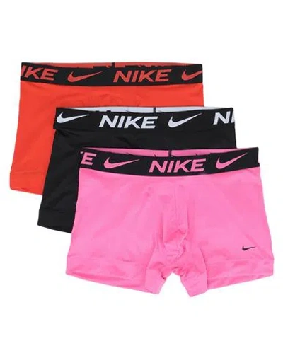 Nike Man Boxer Fuchsia Size Xl Recycled Polyester, Elastane, Polyester In Pink