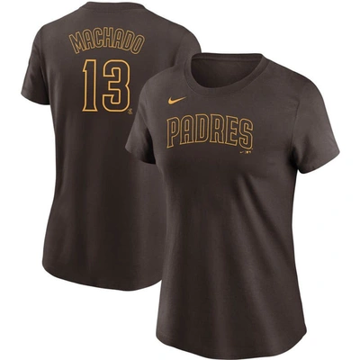 Nike Manny Machado Brown San Diego Padres Name & Number T-shirt