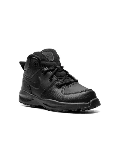 Nike Kids' Manoa Leather "triple Black" Sneakers