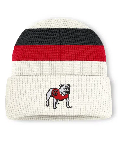 Nike Men's And Women's White Georgia Bulldogs Legacy Letter Cuffed Knit Hat
