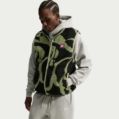 Nike Men's Club Winterized Fleece Full-zip Vest In Green