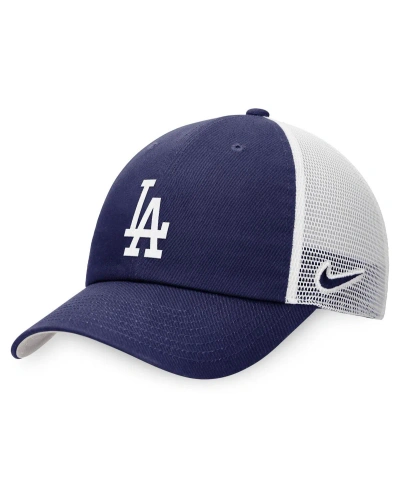 Nike Men's  Royal, White Los Angeles Dodgers Heritage86 Lightweight Unstructured Adjustable Trucker H In Royal,white