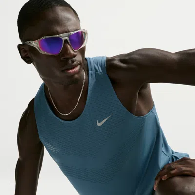 Nike Men's Stride Dri-fit Adv Running Tank Top In Blue