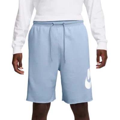 Nike Mens  Club Alumni Ft Shorts In Blue/white