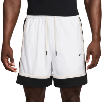 Nike Mens  Dri-fit Si Gm Pro 6in Shorts In White/black