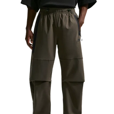 Nike Mens  Drifit Tech Woven Pant In Dark Hazel/black/dark Hazel