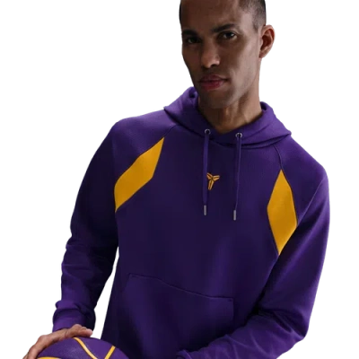 Nike Mens  Kobe Tech Fleece Fundamental Hoodie In Purple/yellow