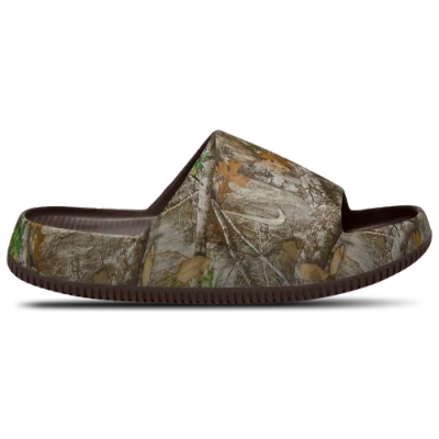 Nike Mens  Realtree Calm Slides In Brown/brown/camo