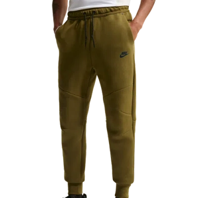 Nike Mens  Tech Fleece Joggers In Black/olive Flak