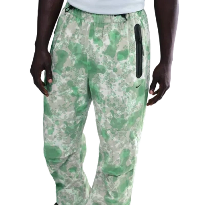 Nike Mens  Tech Woven Pant Aop In Black/light Silver