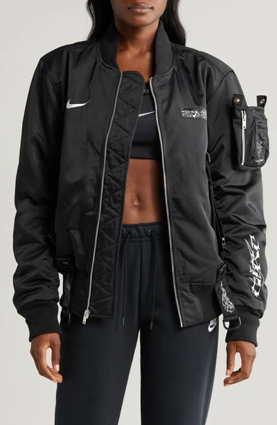 Nike Mts Bomber Jacket In Black