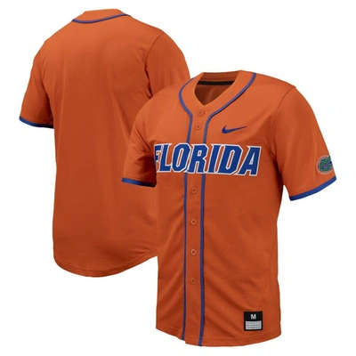 Nike Orange Florida Gators Replica Full-button Baseball Jersey