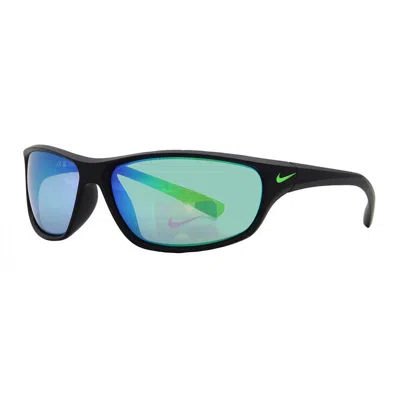 Nike Rabid Sunglasses Unisex Matte Black Mini In Blue