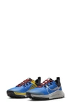 Nike React Pegasus Trail 4 Running Shoe In Photo Blue/ Red/ Black/ Silver