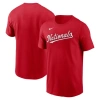 Nike Red Washington Nationals Fuse Wordmark T-shirt