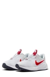Nike Revolution 7 Road Running Shoe In White/ Red/ Navy