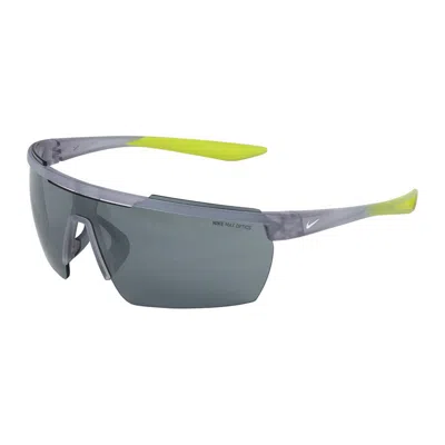 Nike Shield Sunglasses With Silver Mirror Lenses In Gray