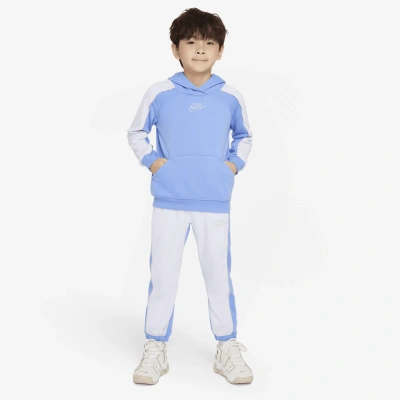 Nike Sportswear Amplify French Terry Pullover Set Little Kids 2-piece Hoodie Set In Blue