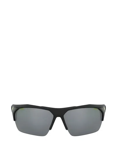 Nike Terminus Semi-rimless Rectangle-frame Sunglasses In Gray