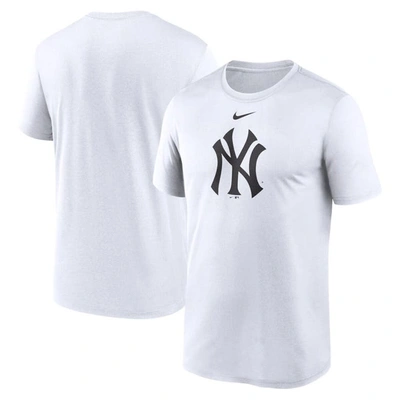 Nike White New York Yankees Legend Fuse Large Logo Performance T-shirt