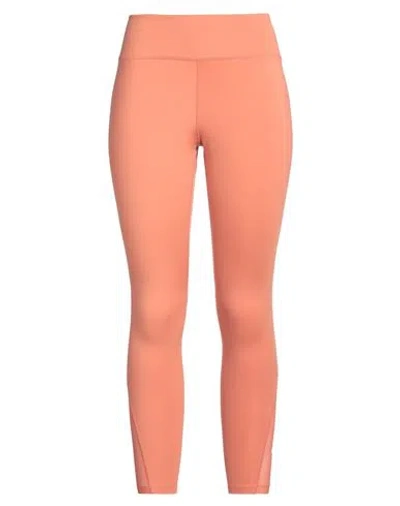 Nike Woman Leggings Orange Size S Polyester, Elastane