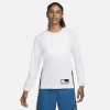 Nike Women's Dri-fit Long-sleeve Warm-up Basketball Top In White/ Black/ Black