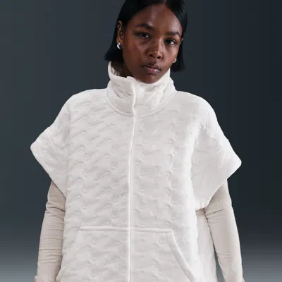 Nike Women's  Sportswear Phoenix Fleece Oversized Jacquard Vest In White